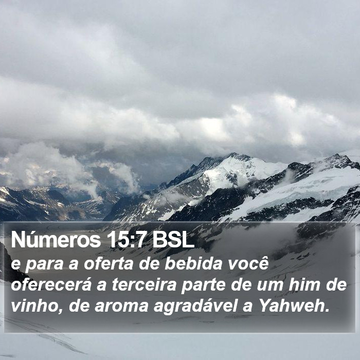 Números 15:7 BSL Bible Study