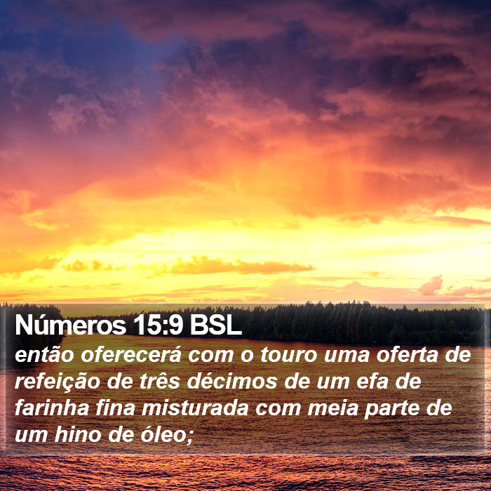 Números 15:9 BSL Bible Study