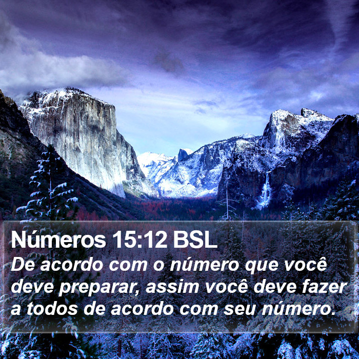 Números 15:12 BSL Bible Study