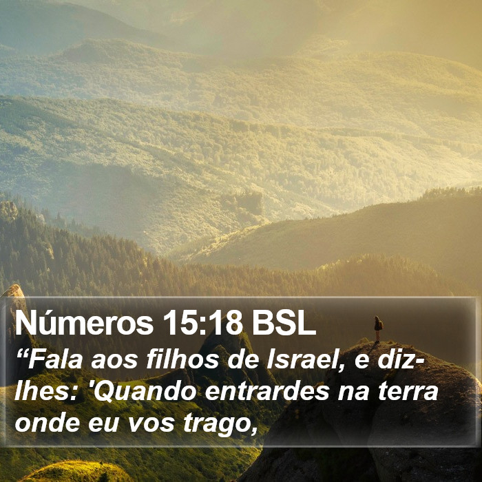 Números 15:18 BSL Bible Study