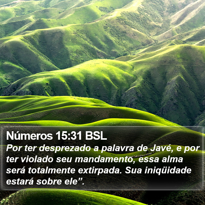 Números 15:31 BSL Bible Study