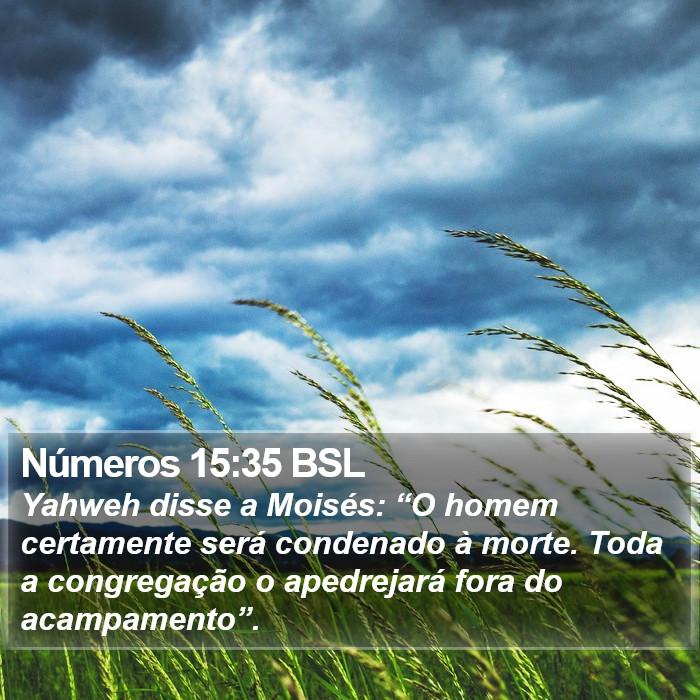 Números 15:35 BSL Bible Study