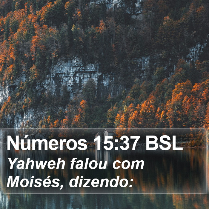 Números 15:37 BSL Bible Study