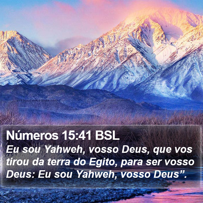 Números 15:41 BSL Bible Study