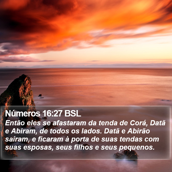 Números 16:27 BSL Bible Study