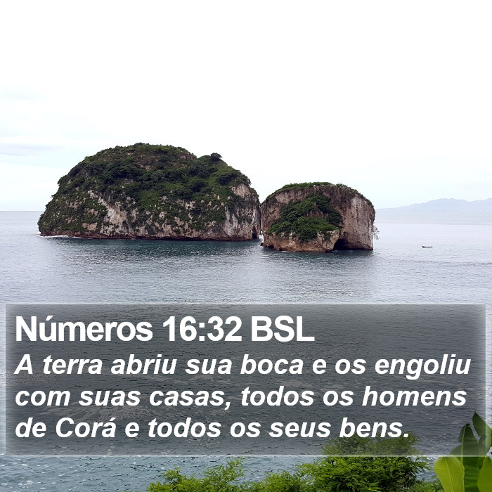 Números 16:32 BSL Bible Study