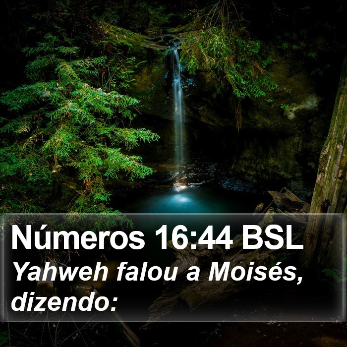 Números 16:44 BSL Bible Study