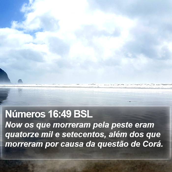 Números 16:49 BSL Bible Study