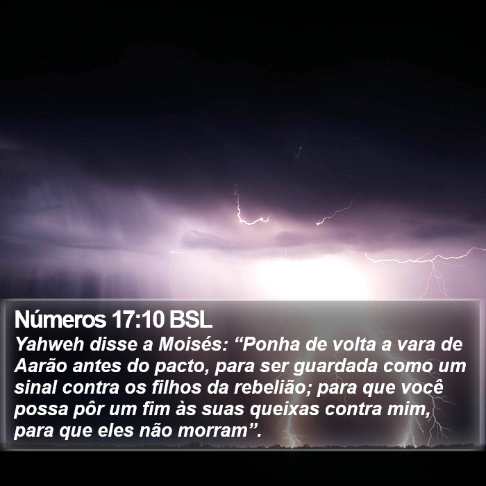 Números 17:10 BSL Bible Study