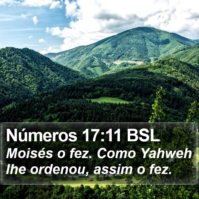 Números 17:11 BSL Bible Study