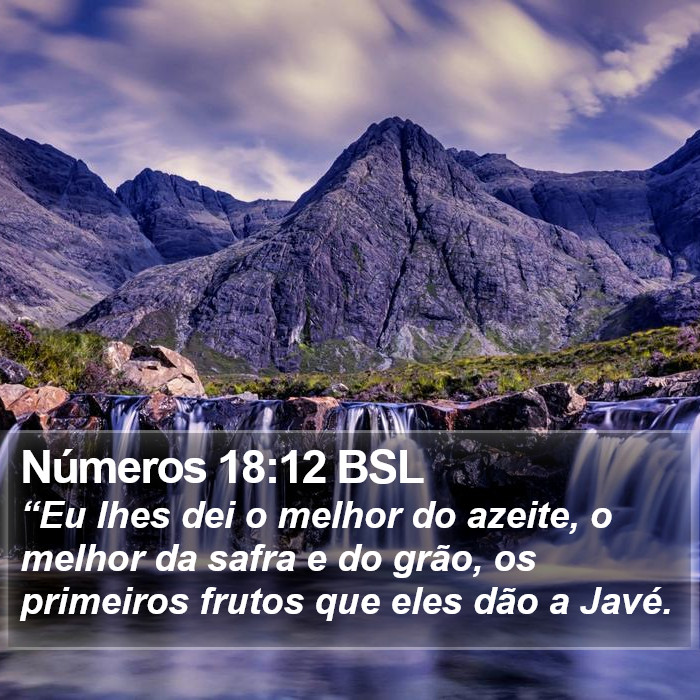 Números 18:12 BSL Bible Study