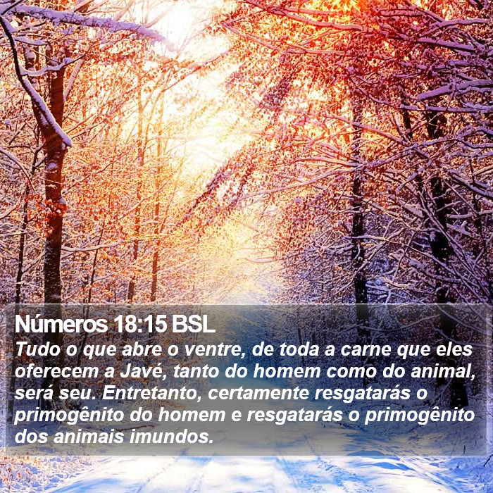 Números 18:15 BSL Bible Study