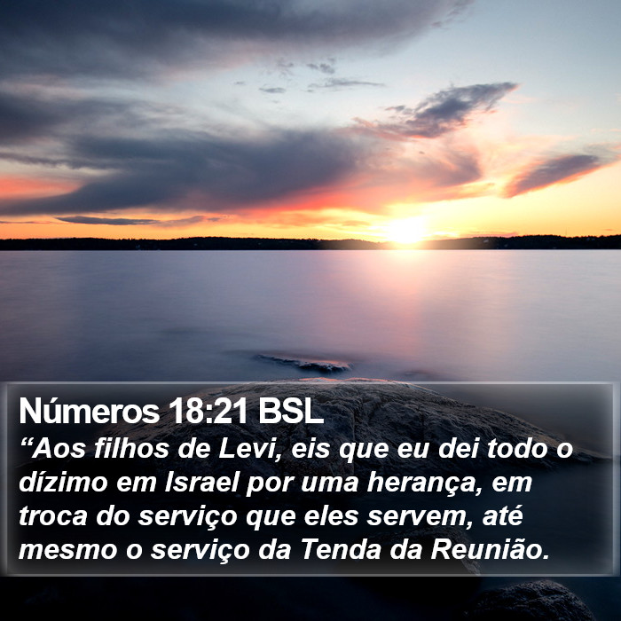 Números 18:21 BSL Bible Study
