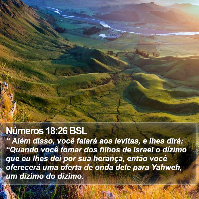 Números 18:26 BSL Bible Study