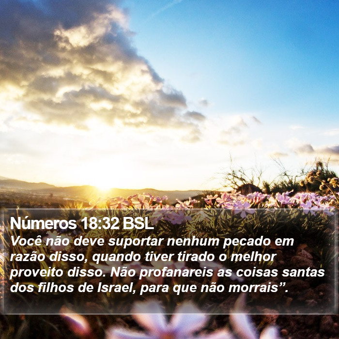 Números 18:32 BSL Bible Study