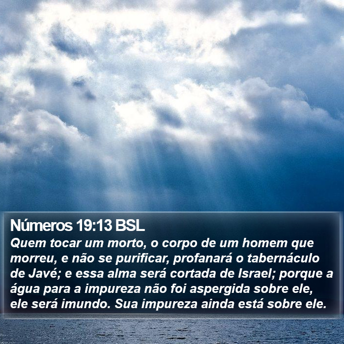 Números 19:13 BSL Bible Study