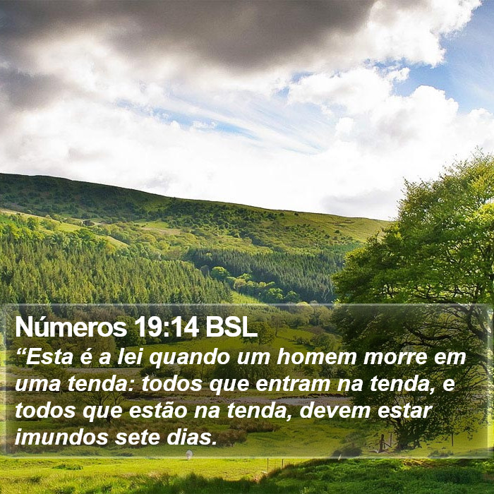 Números 19:14 BSL Bible Study