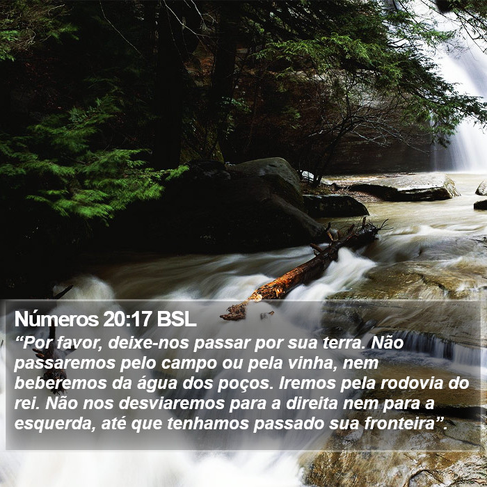 Números 20:17 BSL Bible Study