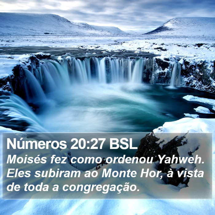 Números 20:27 BSL Bible Study