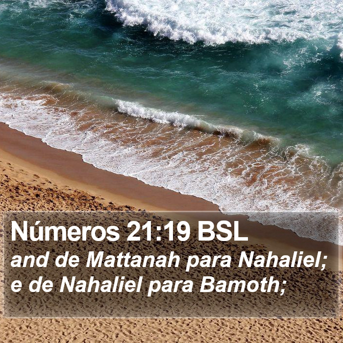 Números 21:19 BSL Bible Study