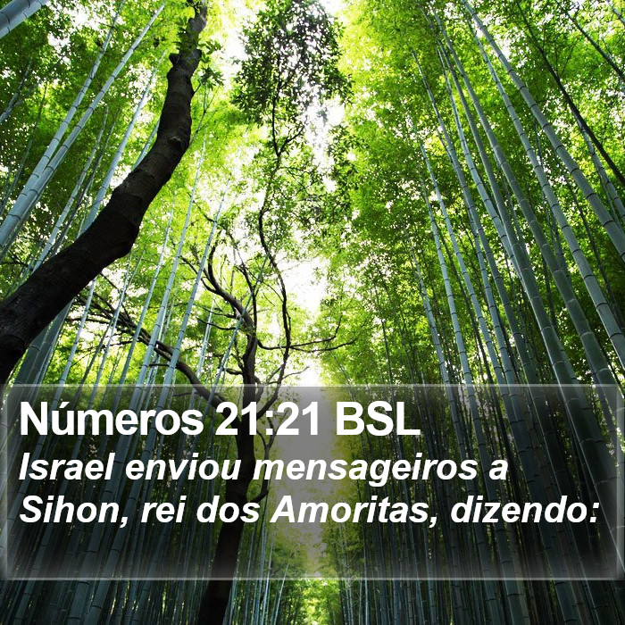 Números 21:21 BSL Bible Study