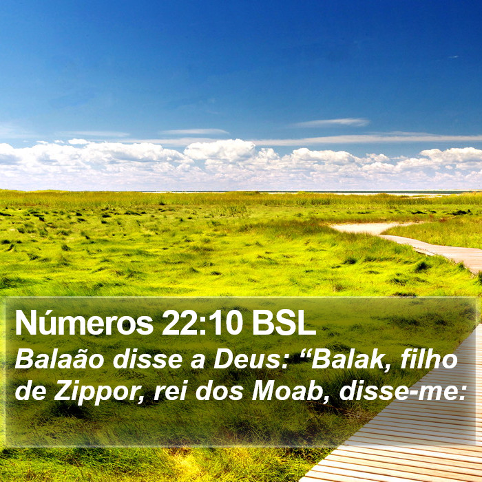 Números 22:10 BSL Bible Study