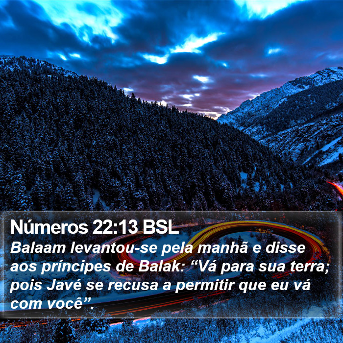 Números 22:13 BSL Bible Study