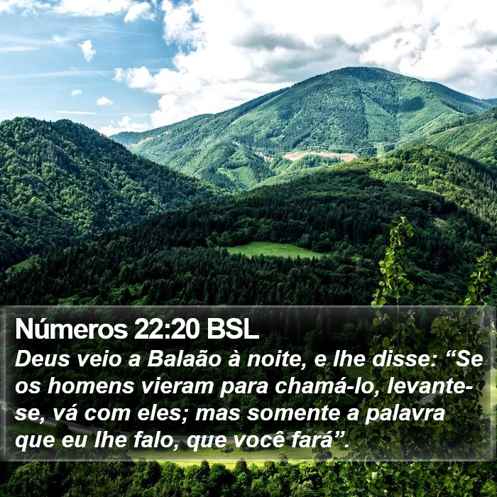 Números 22:20 BSL Bible Study