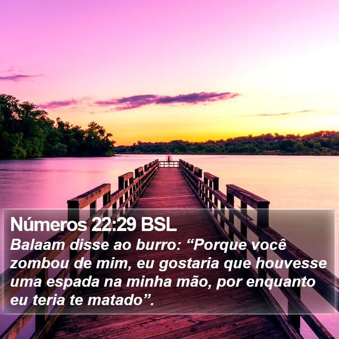 Números 22:29 BSL Bible Study