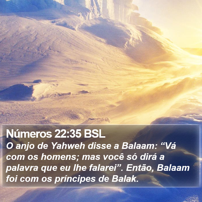 Números 22:35 BSL Bible Study