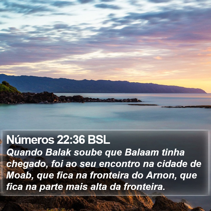 Números 22:36 BSL Bible Study