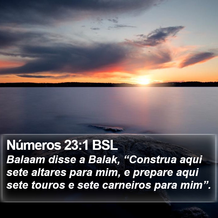 Números 23:1 BSL Bible Study