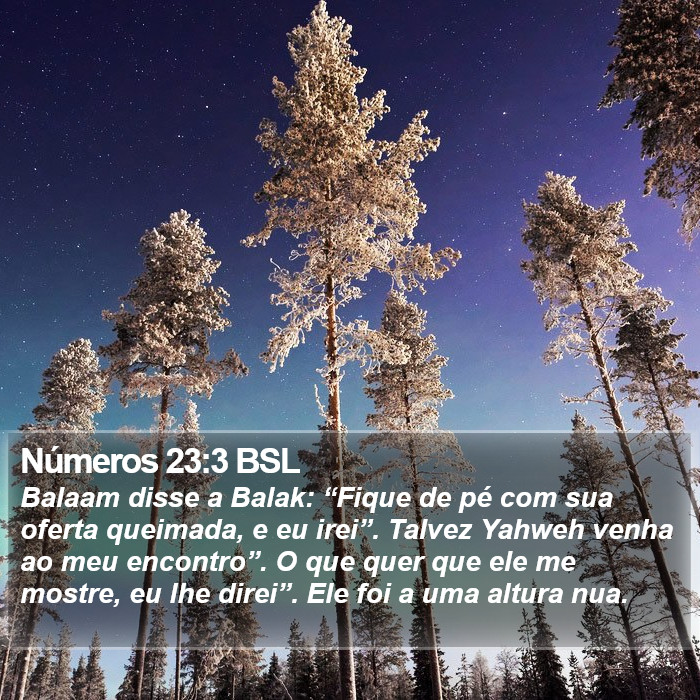 Números 23:3 BSL Bible Study