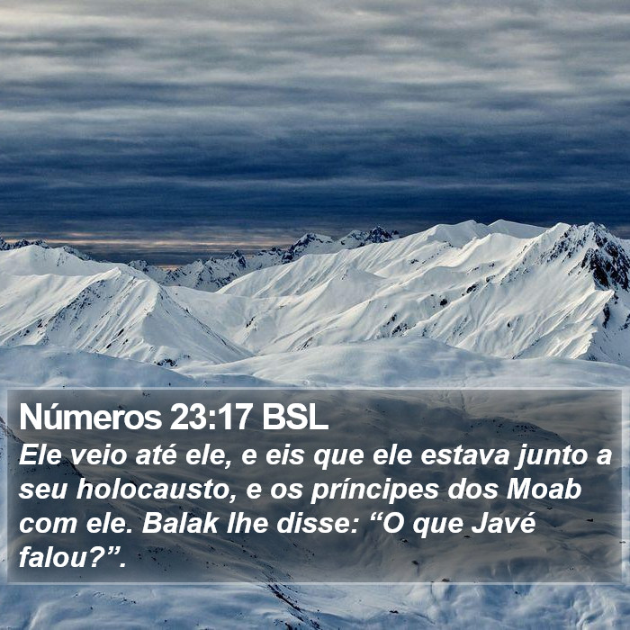 Números 23:17 BSL Bible Study