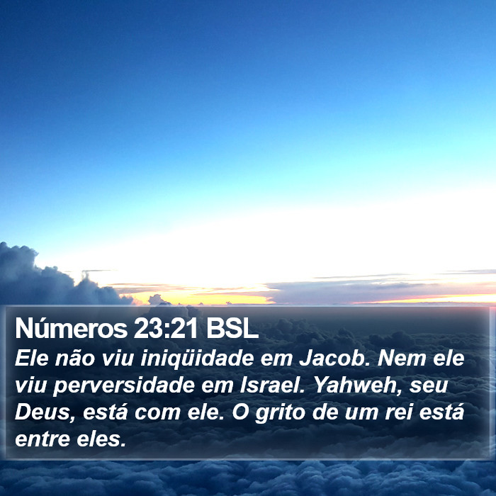 Números 23:21 BSL Bible Study