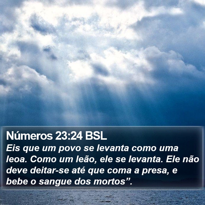 Números 23:24 BSL Bible Study