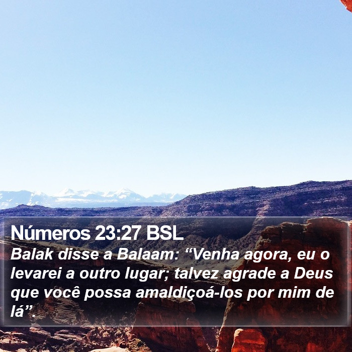 Números 23:27 BSL Bible Study