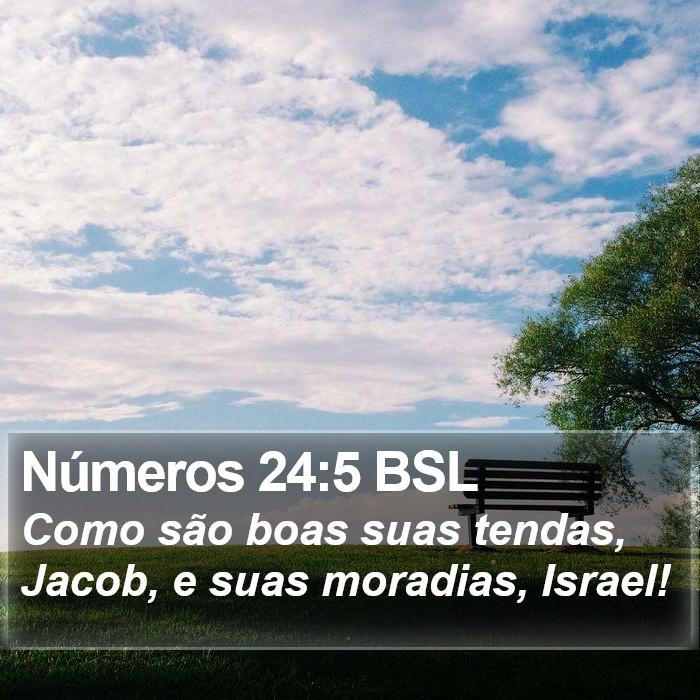 Números 24:5 BSL Bible Study