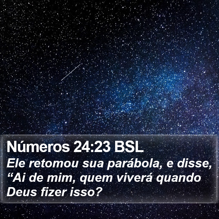 Números 24:23 BSL Bible Study