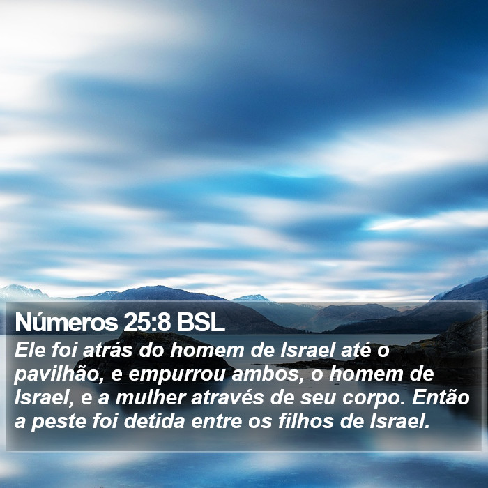 Números 25:8 BSL Bible Study