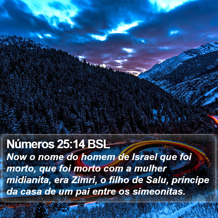 Números 25:14 BSL Bible Study