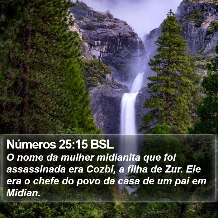 Números 25:15 BSL Bible Study
