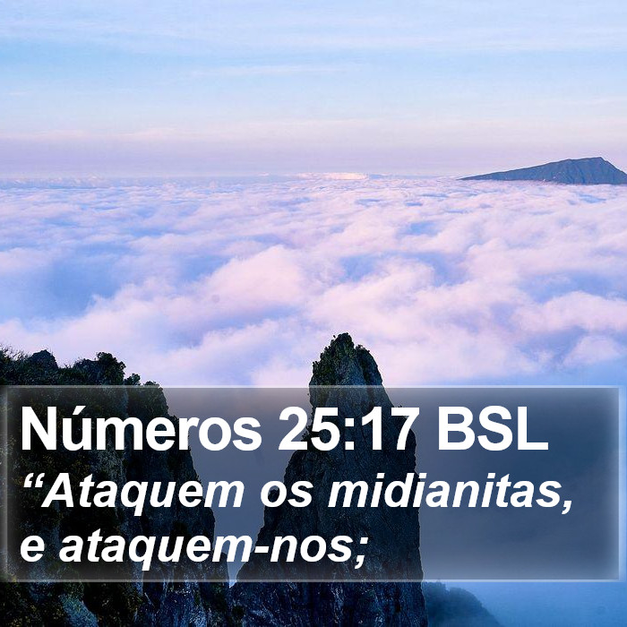 Números 25:17 BSL Bible Study