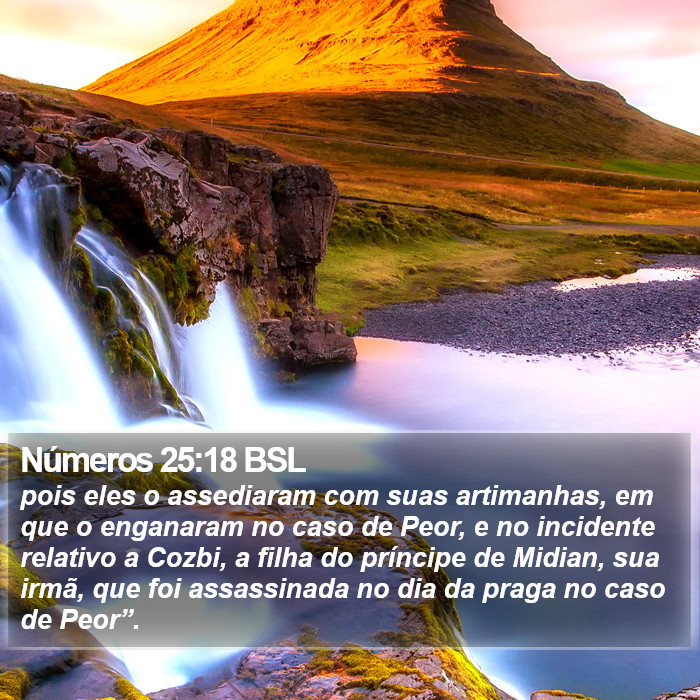 Números 25:18 BSL Bible Study