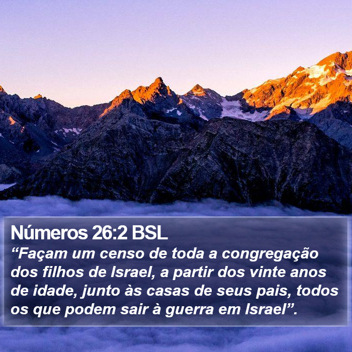Números 26:2 BSL Bible Study