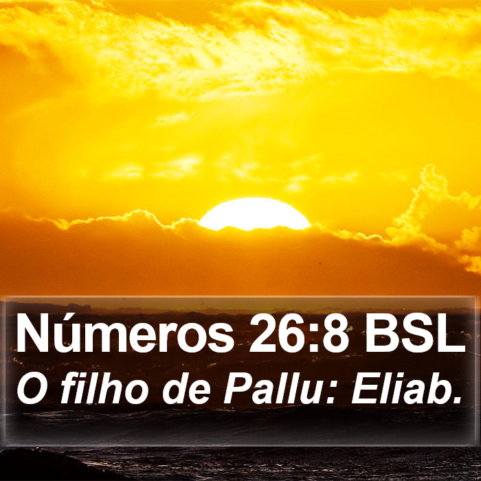 Números 26:8 BSL Bible Study