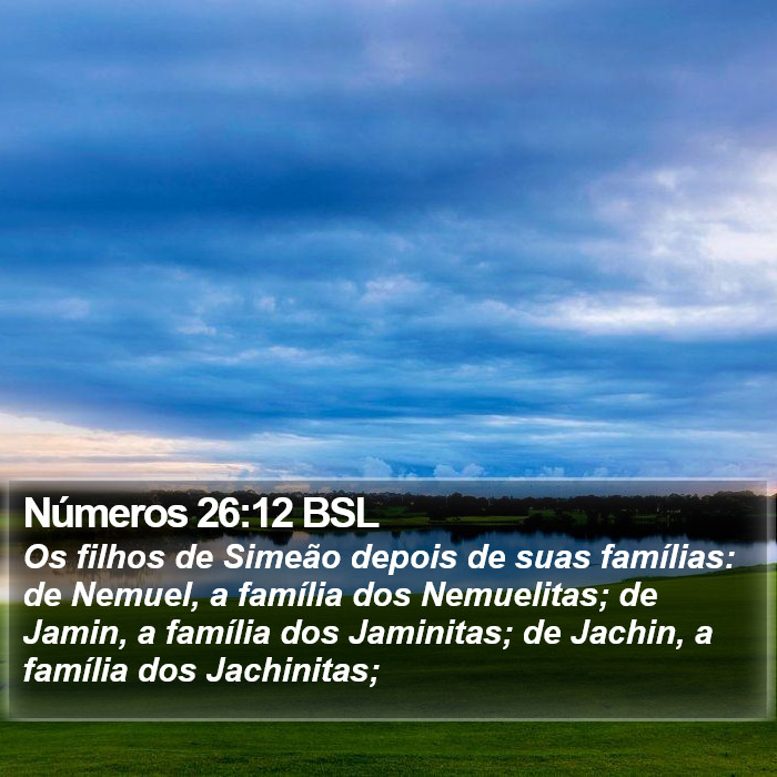 Números 26:12 BSL Bible Study