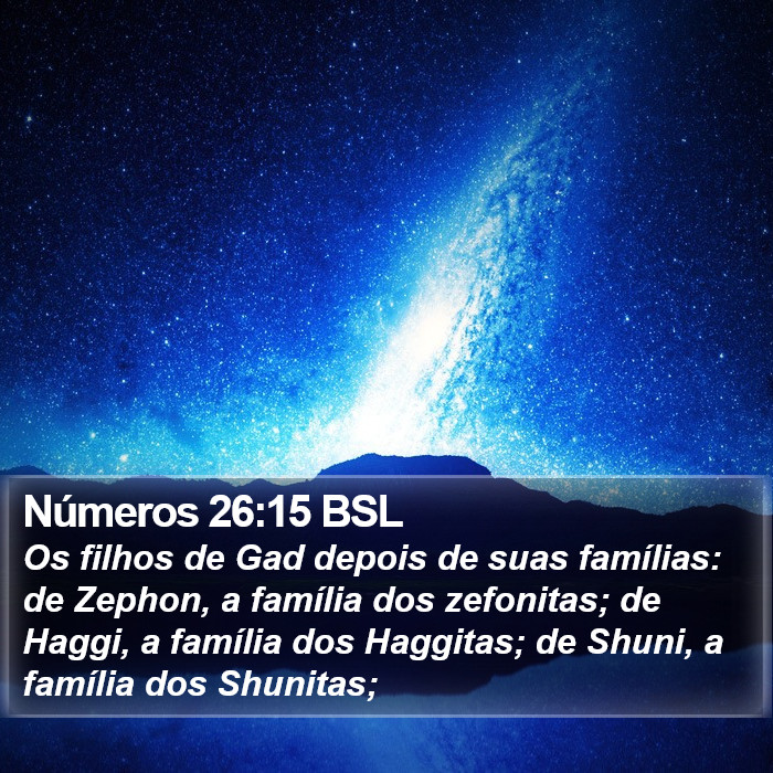 Números 26:15 BSL Bible Study