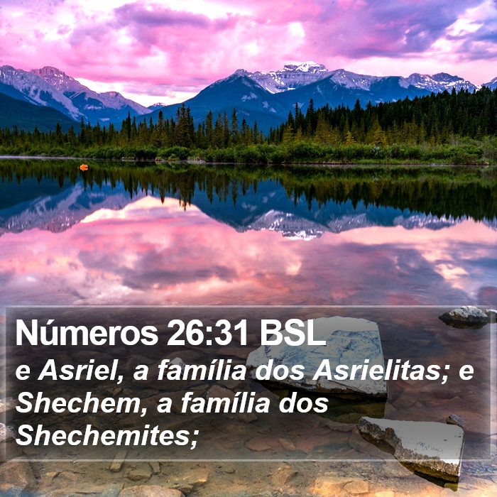Números 26:31 BSL Bible Study