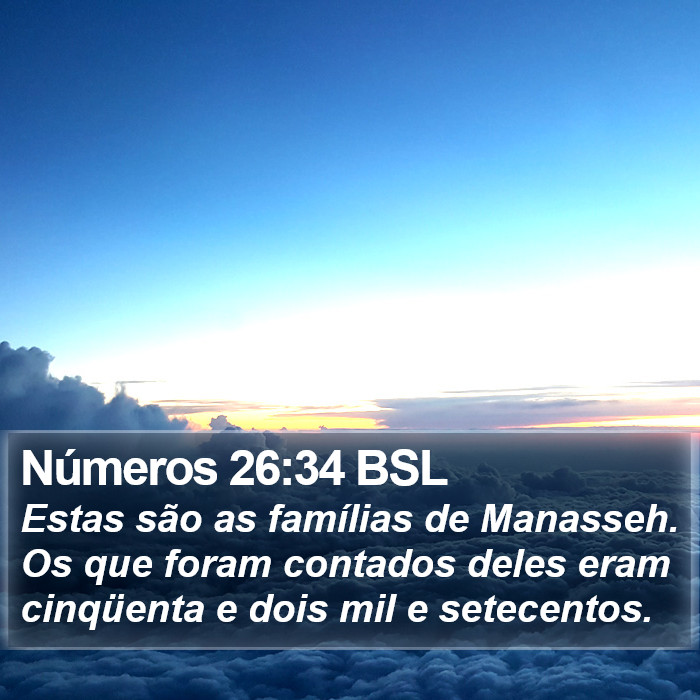 Números 26:34 BSL Bible Study